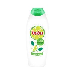 Tusfürdő 750 ml Baba Zöldcitrom és Menta Sampon, tusfürdő, testápoló, hintőpor Baba