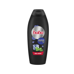 Tusfürdő 750 ml Baba 2 in 1 férfi Menta Sampon, tusfürdő, testápoló, hintőpor Baba
