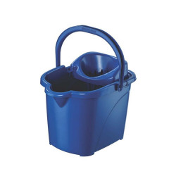 Felmosó vödör gurulós műanyag kicsavaró kosárral 15 literes UP604-005 kék Vödrök, lapátok Planet