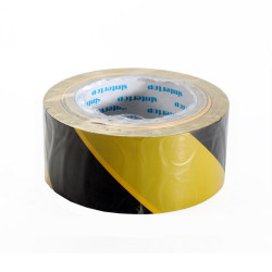 Ragasztószalag, padlójelölő, 50mmx33m fekete/sárga Ragasztószalag Egyéb