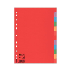Regiszter A4, 12 részes karton Esselte Economy színes Regiszter Esselte