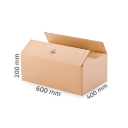 Karton doboz 600 x 400 x 200 mm 3 rétegű Doboz Egyéb