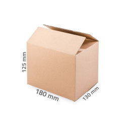 Karton doboz 180 x 130 x 125 mm 3 rétegű Doboz Egyéb