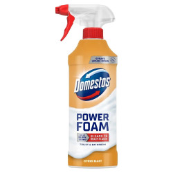 WC és fürdőszoba tisztító hab 435 ml Domestos Power Foam Citrus Blast Fertőtlenítő tisztítószer és adalék Domestos