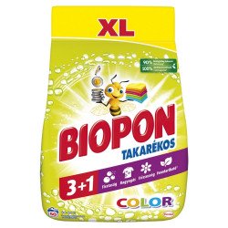 Mosópor 3 kg (50 mosás) színes ruhákhoz Biopon Takarékos Color Mosóporok Biopon