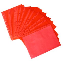 Genotherm lefűzhető A4, 50 micron, 25 db/csomag, piros Lefűzhető genotherm Karton