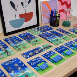 Gombelem LR44 Bluering® Elem, akkumulátor, töltő Bluering