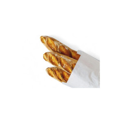 Papírtasak ablak nélküli 1,5 kg-os 180+60x350 mm 1000 db/csomag fehér Street food - party kellékek Egyéb