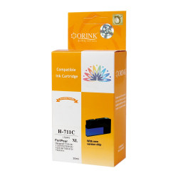 Utángyártott Hp 711XL/CZ130A tintapatron cyan ORINK Tintapatron kompatibilis Orink