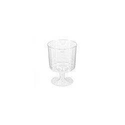 Pohár 2 dl műanyag talpas 10 db/csomag Asztali kiegészítők, kellékek Egyéb