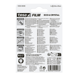 Ragasztószalag 19mmx33m irodai átlátszó újrahasznosított Tesa Eco & Crystal Ragasztószalag Tesa