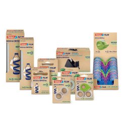 Ragasztószalag 19mmx10m irodai átlátszó újrahasznosított Tesa Eco & Crystal Ragasztószalag Tesa