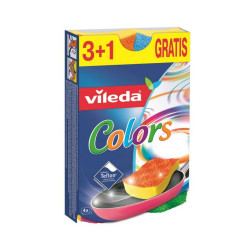 Mosogatószivacs Pur Active 3+1 Vileda Colors_F17881 Szivacsok, kendők, súrolók Vileda háztartási