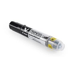 Táblamarker 2,3mm, kerek hegyű, utántölthető medium V-Board Pilot fekete Táblamarker Pilot