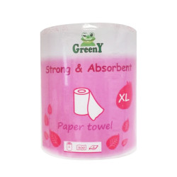 Háztartási papírtörlő kéztörlő 2 rétegű 300 lapos egyesével csomagolt Greeny Monoroll 300 XL Papírtörlők Greeny