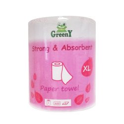 Háztartási papírtörlő kéztörlő 2 rétegű 300 lapos egyesével csomagolt Greeny Monoroll 300 XL Papírtörlők Greeny