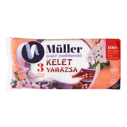 Papírzsebkendő 3 rétegű 100 db/csomag Kelet Varázsa Papírzsebkendők Müller