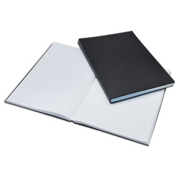 Beírókönyv A4, 200lap fekete PVC borító, Bluering® kockás Pvc beíró Bluering