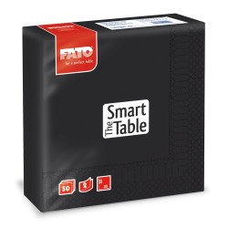 Szalvéta 2 rétegű 33 x 33 cm 50 lap/cs Fato Smart Table fekete_82622500 Szalvéták Fato