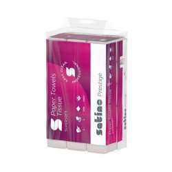 Kéztörlő 2 rétegű V hajtogatású 336 lap/csomag 12 cs/karton Satino Wepa Prestige_278060 fehér Papírtörlők Wepa