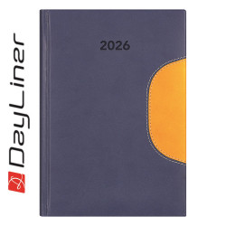 Határidőnapló Memphis B5 heti, fehér lapokkal kék-sárga Dayliner 2026. Határidőnapló Dayliner