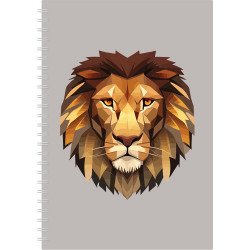 Határidőnapló InSpiral A5 heti, fehér lapokkal Lion Dayliner 2026. Határidőnapló Dayliner