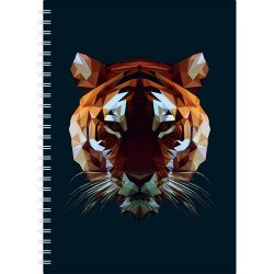 Határidőnapló InSpiral A5 heti, fehér lapokkal Tiger Dayliner 2026. Határidőnapló Dayliner