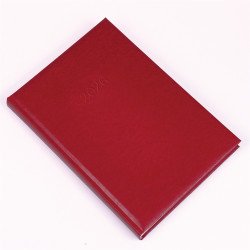 Határidőnapló Standard B/5, napi fehér lapokkal bordó Realsystem 2026. Határidőnapló Realsystem