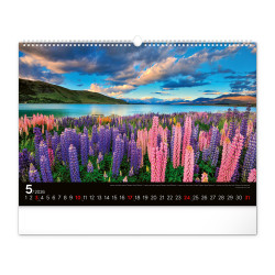 Falinaptár képes  480×330mm Landscapes  Realsystem 2026. Falinaptár Realsystem