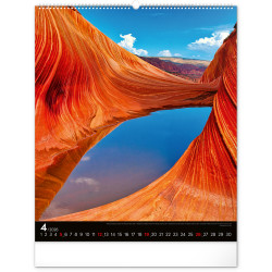 Falinaptár képes  480×560mm Energy  Realsystem 2026. Falinaptár Realsystem