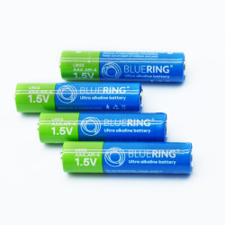 Elem AAA mikro ceruza LR03 tartós alkáli zsugorfóliás Bluering® 4db/csomag Elem, akkumulátor, töltő Bluering