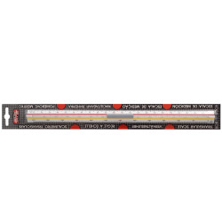 Léptékvonalzó 602 építész Koh-I-Noor Vonalzó, szögmérő Koh-i-Noor