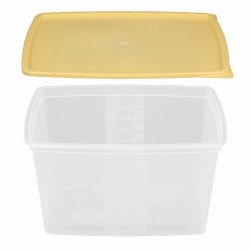 Ételtároló doboz fedéllel 3,5 literes mikrós-fagyasztós Konyhai kiegészítő Il-pe