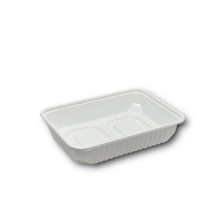 Elviteles doboz - szögletes alj PP 500 ml 50 db/csomag fehér Street food - party kellékek Egyéb
