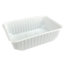 Elviteles doboz - szögletes alj PP 750 ml 50 db/csomag fehér Asztali kiegészítők, kellékek Egyéb