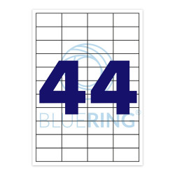 Etikett címke, 48,5x25,4mm, 100 lap, 44 címke/lap Bluering® Etikett - címke Bluering