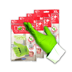 Gumikesztyű L háztartási Bonus+Komfort_B971 zöld Háztartási kesztyű Bonus
