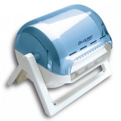 Adagoló ipari tekercses kéztörlőhöz műanyag fali/asztali fehér/kék áttetsző HACCP Lucart_892223I Adagolók, tárolók, készülékek Lucart