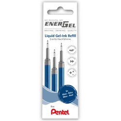 Tollbetét tűhegyű 3 db/csomag 0,25mm Pentel EnerGel LRN5-3C írásszín kék Tollbetét Pentel