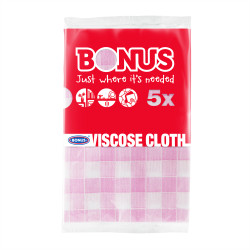 Mosogató kendő 5 db/csomag Viszkóz Bonus_B347 Szivacsok, kendők, súrolók Bonus