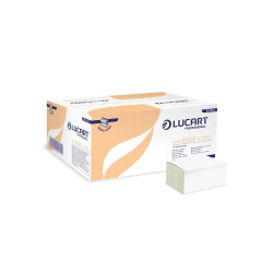 Kéztörlő 1 rétegű V hajtogatású 250 lap/csomag 20 cs/karton Beige Easy Lucart_863064P natúr Papírtörlők Lucart