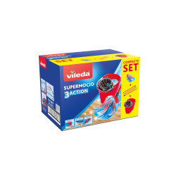 Felmosó szett mikroszálas_Supermocio Set Vileda_F1532V Vödrök, lapátok Vileda háztartási