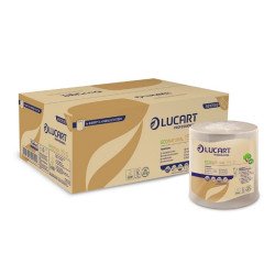 Kéztörlő 2 rétegű tekercses átmérő: 19 cm 6 tekercs/karton 155 ID EcoNatural Lucart_861059E havanna barna Papírtörlők Lucart