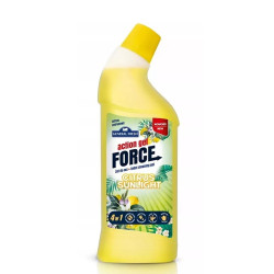 WC tisztító gél 1 liter Action Gel Force Citrus Toalett tisztító, WC illatosító General fresh