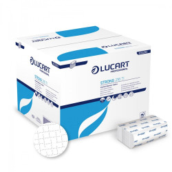 Szalvéta adagolóba 2 rétegű hajtogatott 150 lap/cs 40 cs/karton hófehér Strong 216 TI Lucart _832293D Szalvéták Lucart