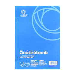 Önátírótömb A5, 50x3lapos franciakockás Bluering® Önátírótömb Bluering