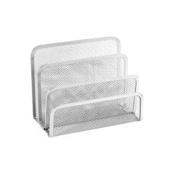 Fémhálós levéltartó 3 rekeszes Fornax, ezüst Fémhálós család Fornax