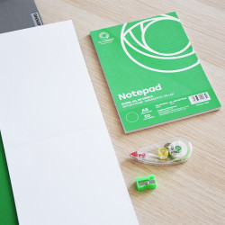 Jegyzettömb ragasztott, A5, 50lap, Bluering® sima Jegyzettömb Bluering