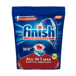 Mosogatógép tabletta 94 db/doboz Finish All in Max Lemon Gépi mosogatás Finish