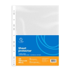 Genotherm lefűzhető, A4, 80 micron víztiszta Bluering® 100 db/csomag, Lefűzhető genotherm Bluering
